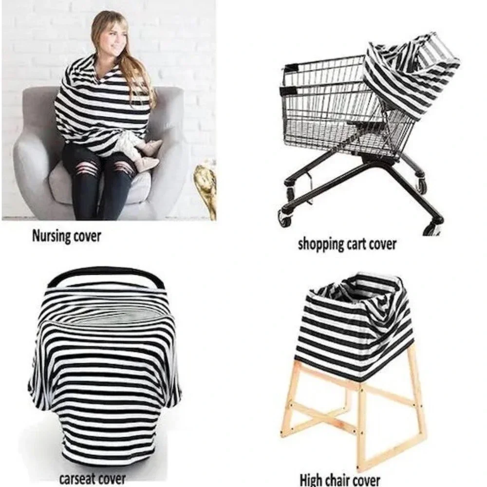 Multi-use Cover For Mom And Baby: Car Seat, Nursing, Cart & High‎ Chair Covering